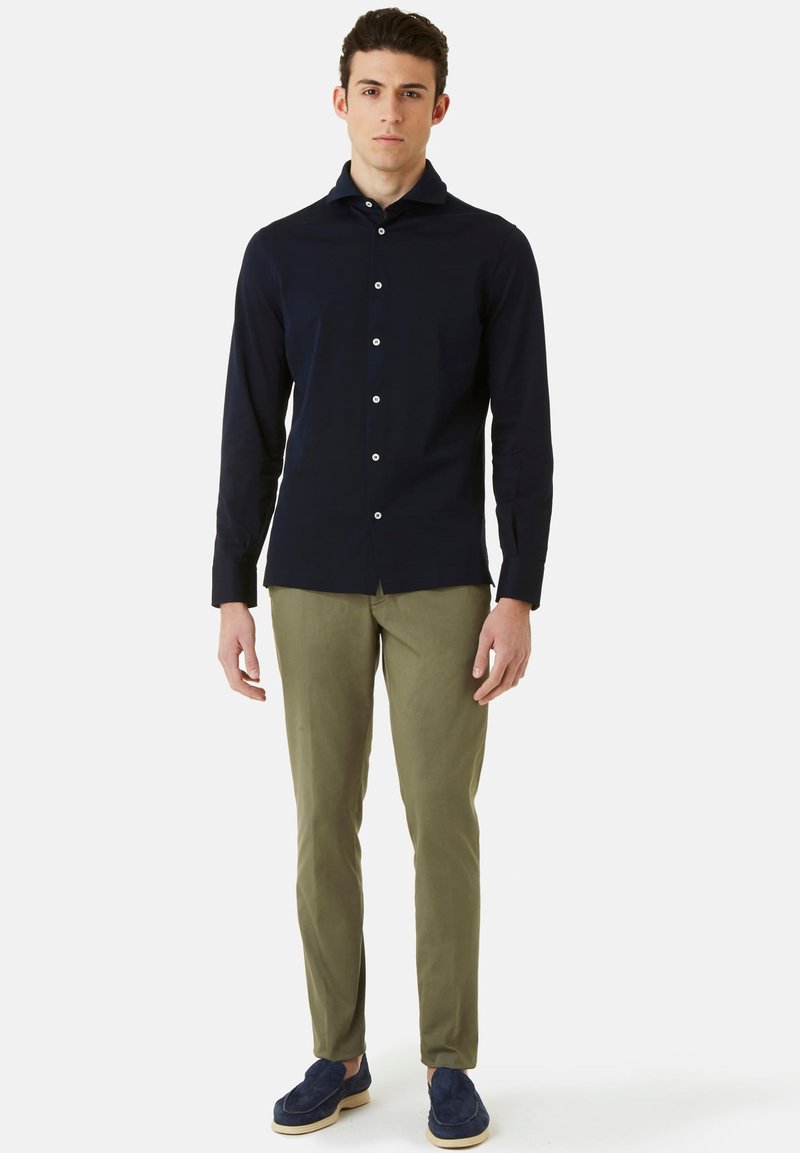 Herren Freizeithemden | Boggi Milano SLIM FIT Hemd navy blue/blau - JX90143 Herren Freizeithemden | Boggi Milano SLIM FIT Hemd navy blue/blau - JX90143
