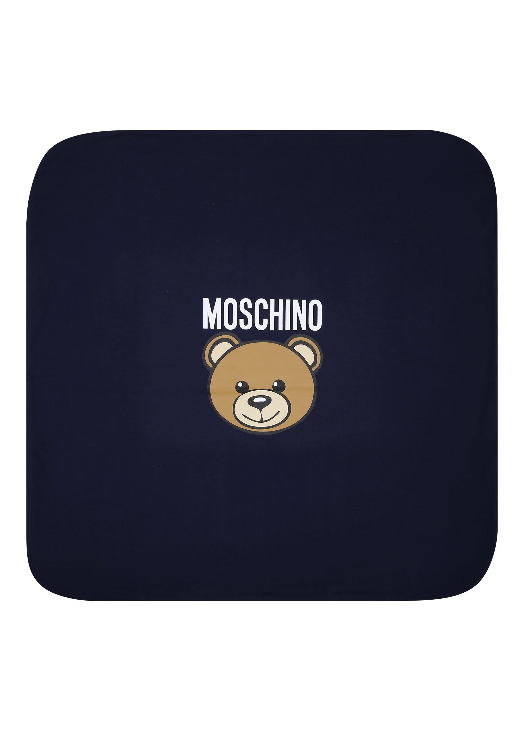 MOSCHINO CON LOGO Coperta per neonati blue/blu