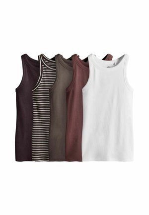 5 PACK - Unterhemd/-shirt - purple stripe brown pink white