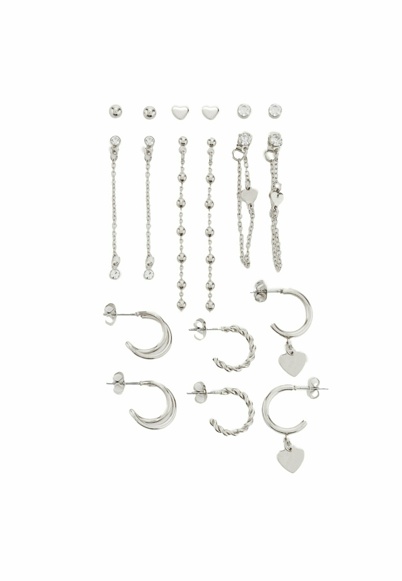 SILVEGO Orecchini A Cuore In Argento 925 Per Donna E Ragazza - Rodiati Effetto Oro Bianco - 3