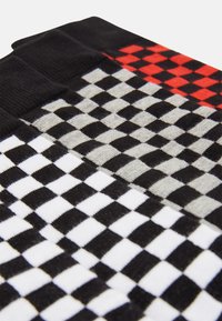 Urban Classics CHECK SOCKS 5PACK - Sokker - black/heathergrey/white