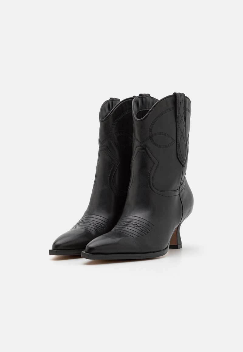 Dolce Vita Bottines à bout carré en cuir pour femme, Cuir roux
