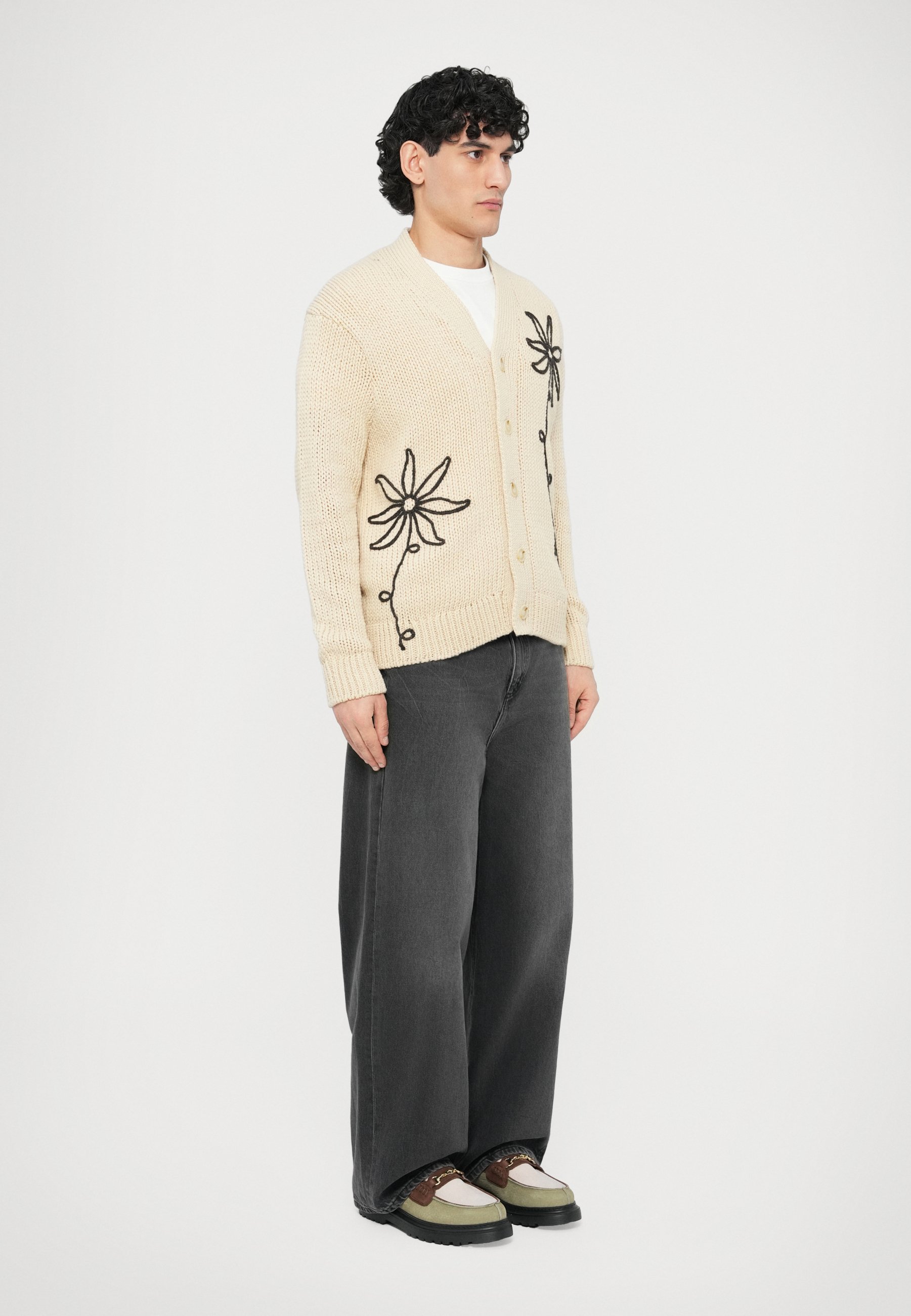 NN.07 MIKA FLOWER - Cardigan - ecru/beige - Zalando.co.uk