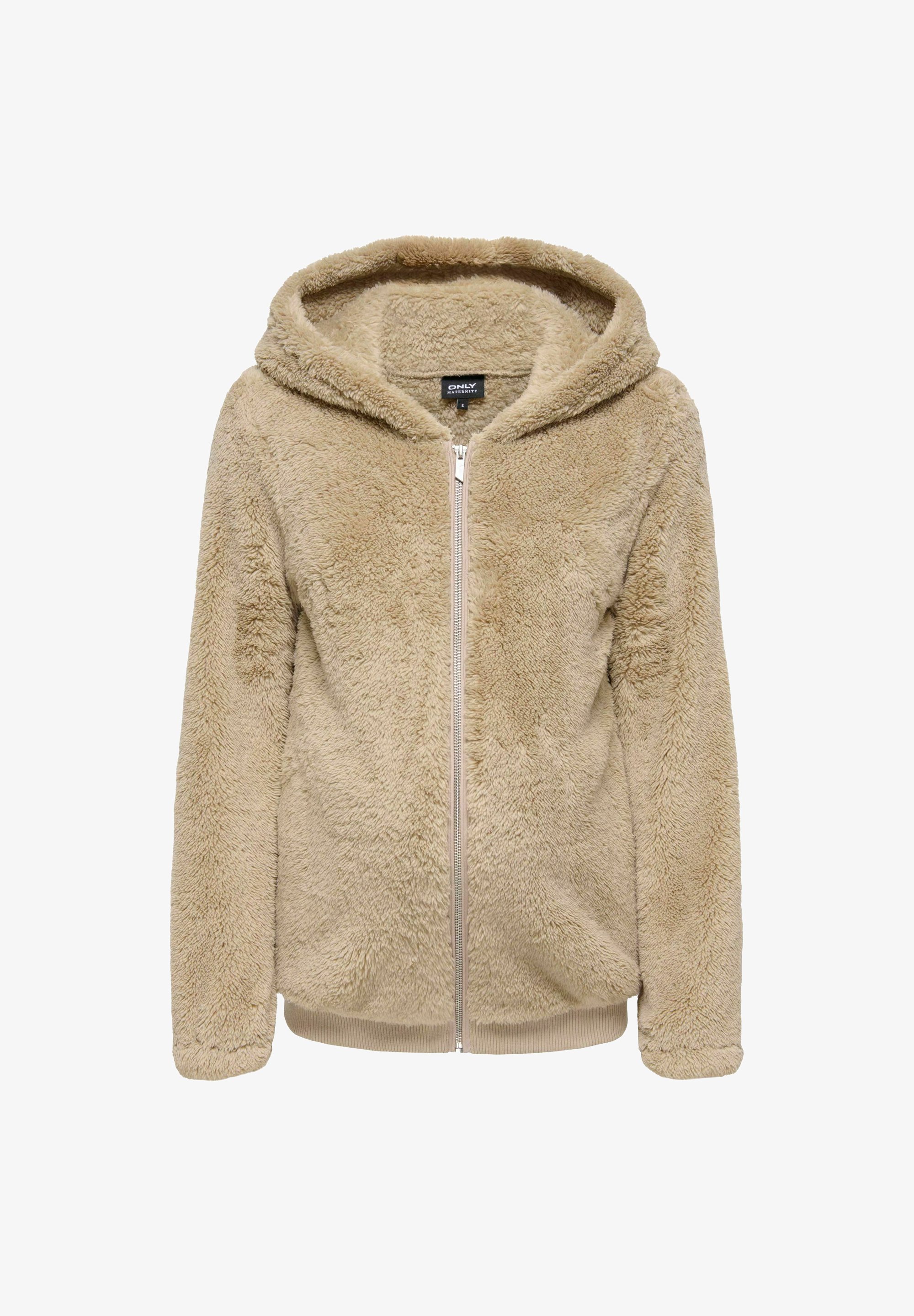 Teddyfell Jacke Damen Only Winterjacke Only Beige ONLY Jacke