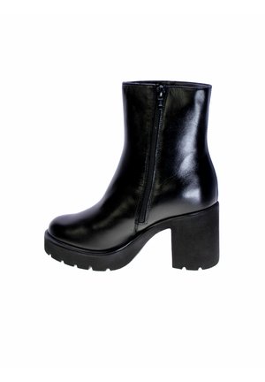 Stivaletti con plateau - nero