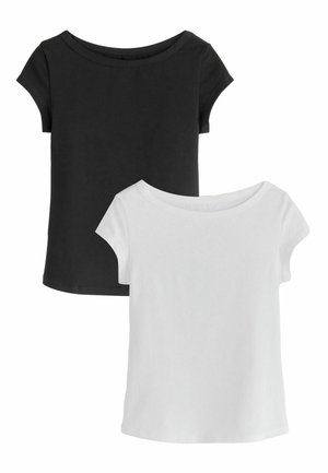 Next, 2 PACK - T-shirts basic - black white