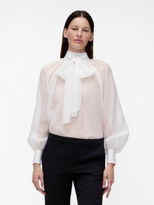 SHEER BOW SHIRT - Blouse - new off white