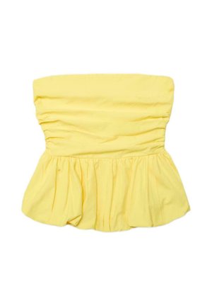 Stradivarius, BALLOON BUSTIER TOP - Top - gold-coloured