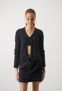 Vero Moda VMSILJA  - Vesta na kopčanje - black