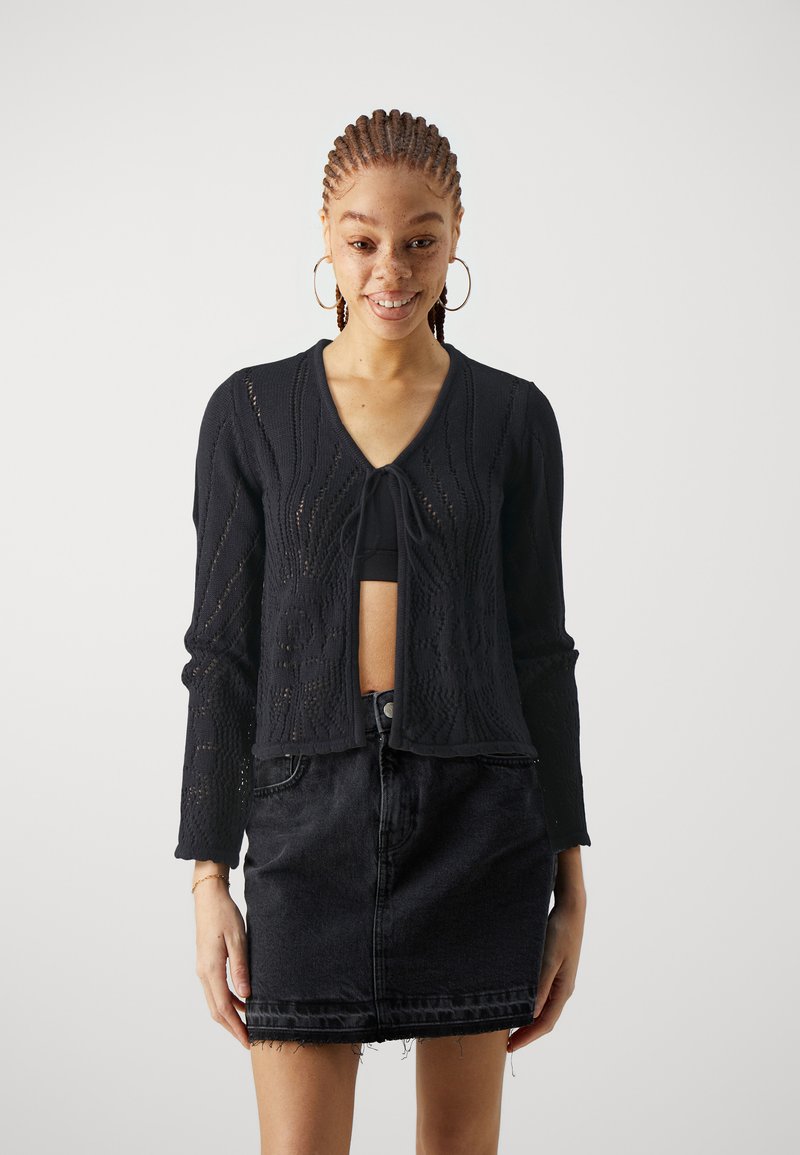 Vero Moda VMSILJA  - Vesta na kopčanje - black