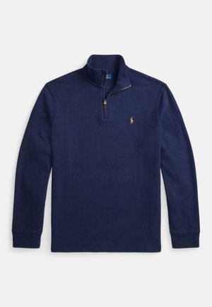 ESTATE-RIB QUARTER-ZIP PULLOVER - Džemperis - cruise navy