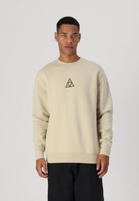 HUF TRIPLE TRIANGLE CREWNECK UNISEX - Sportska majica - stone