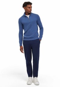 FALKE LUXURY CLASSIC HALFZIP - Strickpullover - bluestone