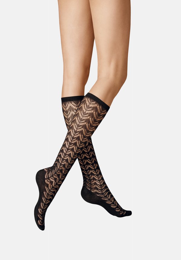 AJOUR - Socken - ebenholz