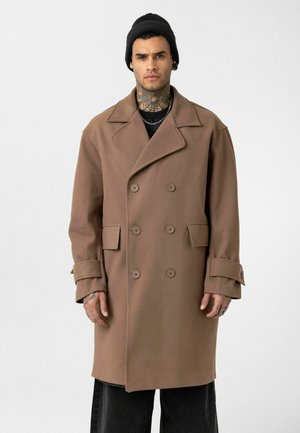 DOUBLE-BREASTED - Manteau classique - mink
