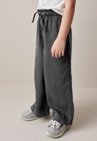 Next WIDE LEG - Flared jeans - charcoal grey