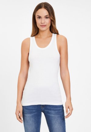 3 PACK - Top - schwarz /graumeliert /weiß