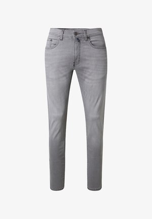 Pierre Cardin, LYON - Slim fit jeans - light grey used mustache