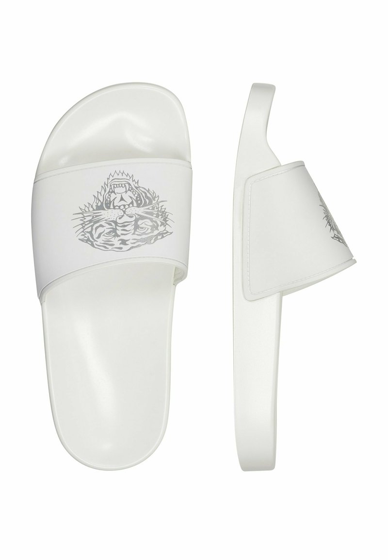 Damen Zehentrenner | Ed Hardy SEXY-BEAST-SLIDERS Badesandale white/weiß - PG53628 Damen Zehentrenner | Ed Hardy SEXY-BEAST-SLIDERS Badesandale white/weiß - PG53628