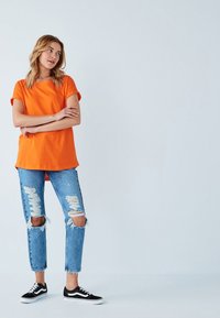 Next - CAP SLEEVE - Basic póló - orange Miniatűr kép 1