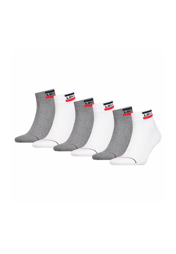 UNISEX 6ER PACK   - Socks - weiß grau