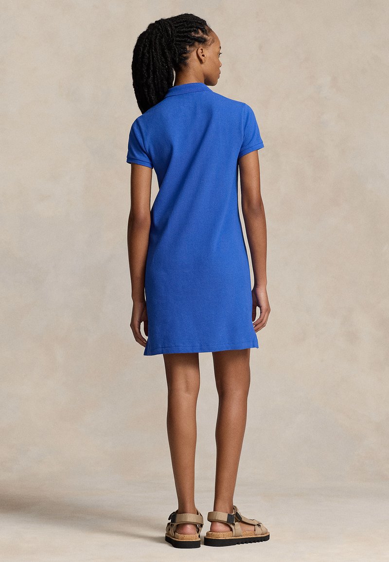 Polo Ralph Lauren COTTON MESH POLO DRESS - Sweat Dress - new iris blue/blue  - Zalando