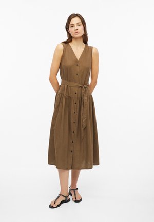 s.Oliver, KLEID - Shirt dress - braun