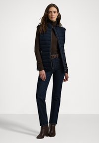 Lauren Ralph Lauren Petite QUILTED MOCKNECK VEST - Veste - dark navy