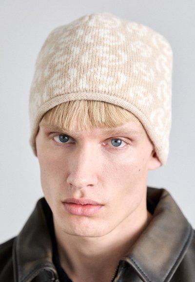 Holzweiler LEO ROLLED HEM BEANIE UNISEX - Muts - beige mix