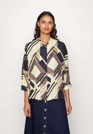 La Strada Unica SCARLET BATWING  - Πουκαμίσα με κουμπιά - sandshell night sky/ginger snap