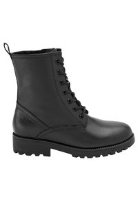 Next - Snowboots  - black leather Miniatuurafbeelding 1