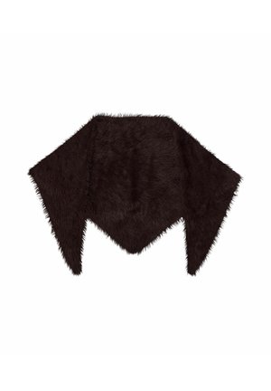 Object SCARF FUZZY TRIANGLE - Sjal / Tørklæder - seal brown