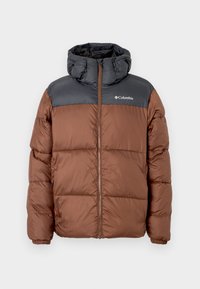PUFFECT HOODED JACKET - Casaco de inverno - tobacco/black