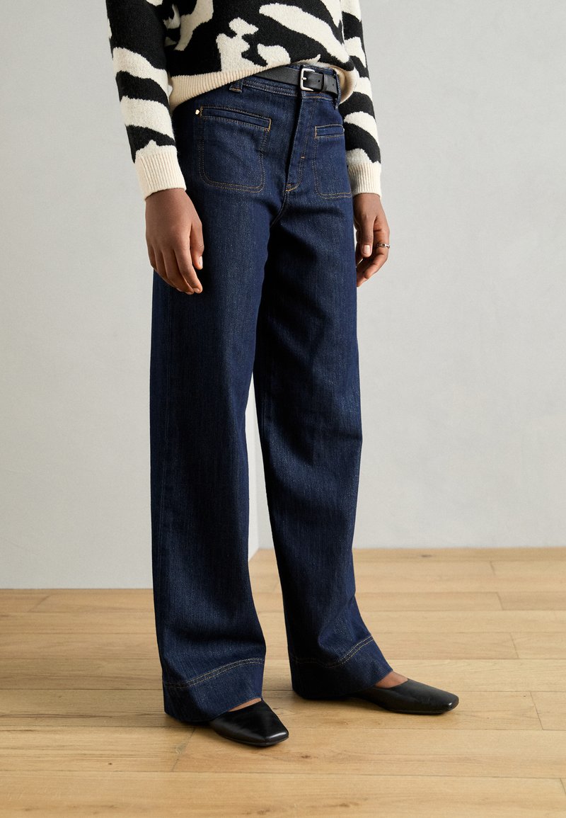 Mos Mosh GLAM - Pernera ancha - dark blue