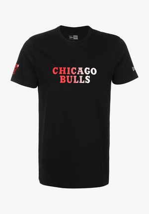 New Era T-SHIRT NBA GRADIENT WORDMARK CHICAGO BULLS - T-shirt con stampa - black