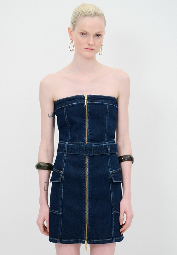 ZIPPER DETAILED - Jeanskleid