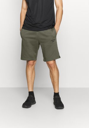 TAPE SHORT - Korte sportsbukser - army green