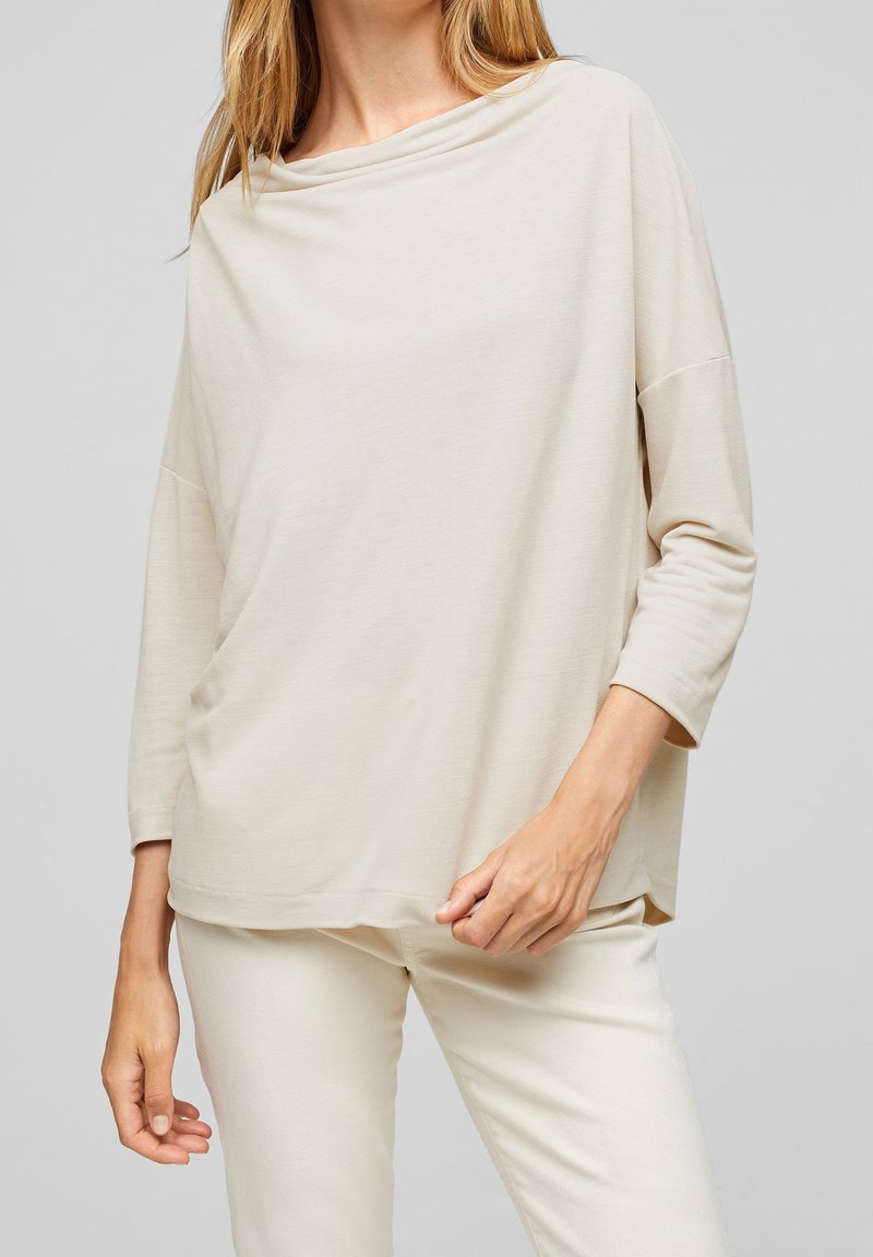 s.Oliver BLACK LABEL Top s dlouhým rukávem - sand