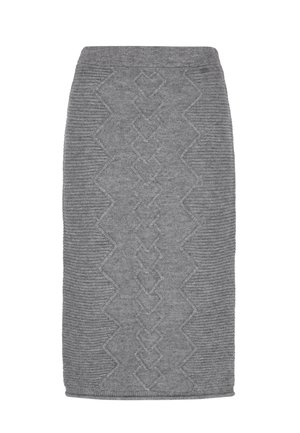 DreiMaster, DREIMASTER SKIRT - Kokerrok - grey melange
