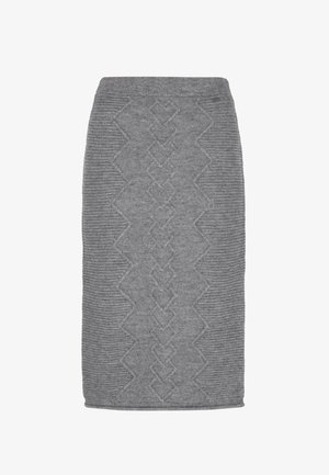 DreiMaster, DREIMASTER SKIRT - Kokerrok - grey melange