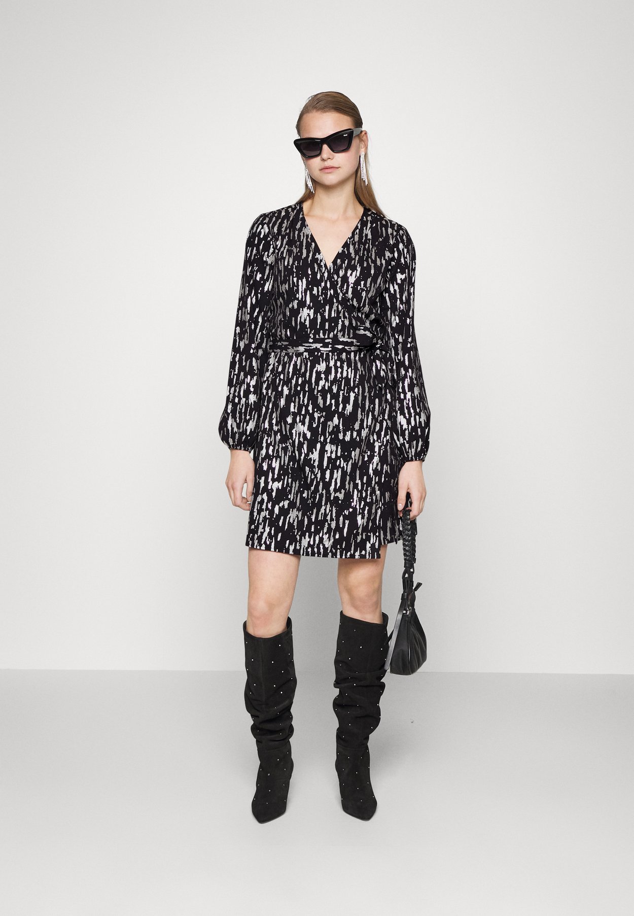 ONLMOLLY FOIL WRAP DRESS