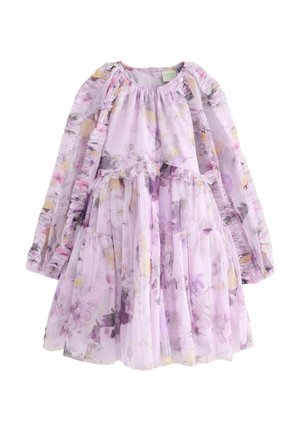 Baker by Ted Baker REGULAR FIT - LONG SLEEVE MESH FLORAL - Kasdienė suknelė - purple