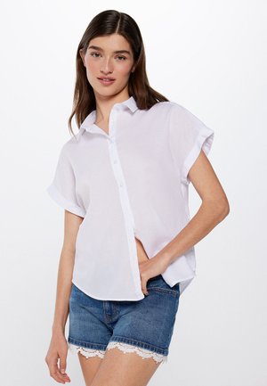Chemise Koton Garçon Manches Courtes Coton Imprimée Avec Poche - Design Blanc 7/8 Ans