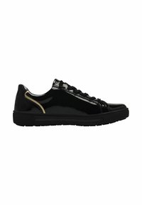 Jana SNEAKER - Sneaker low - black pat gold