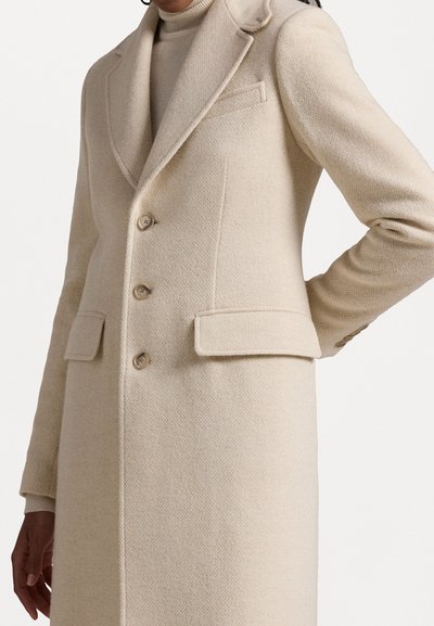 Polo Ralph Lauren HERRINGBONE COAT - Klasszikus kabát - cream multi