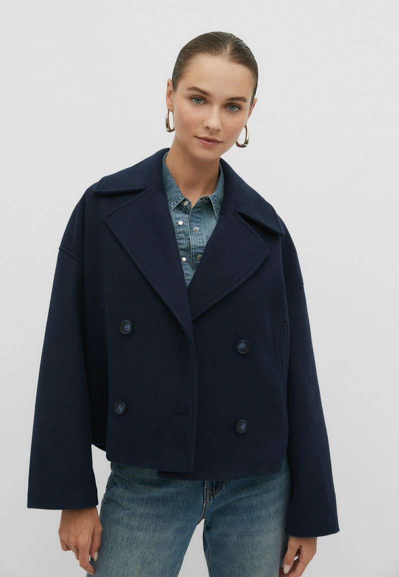Stradivarius SOFT WRAP Blazer dark blue/bleu marine ZALANDO.FR