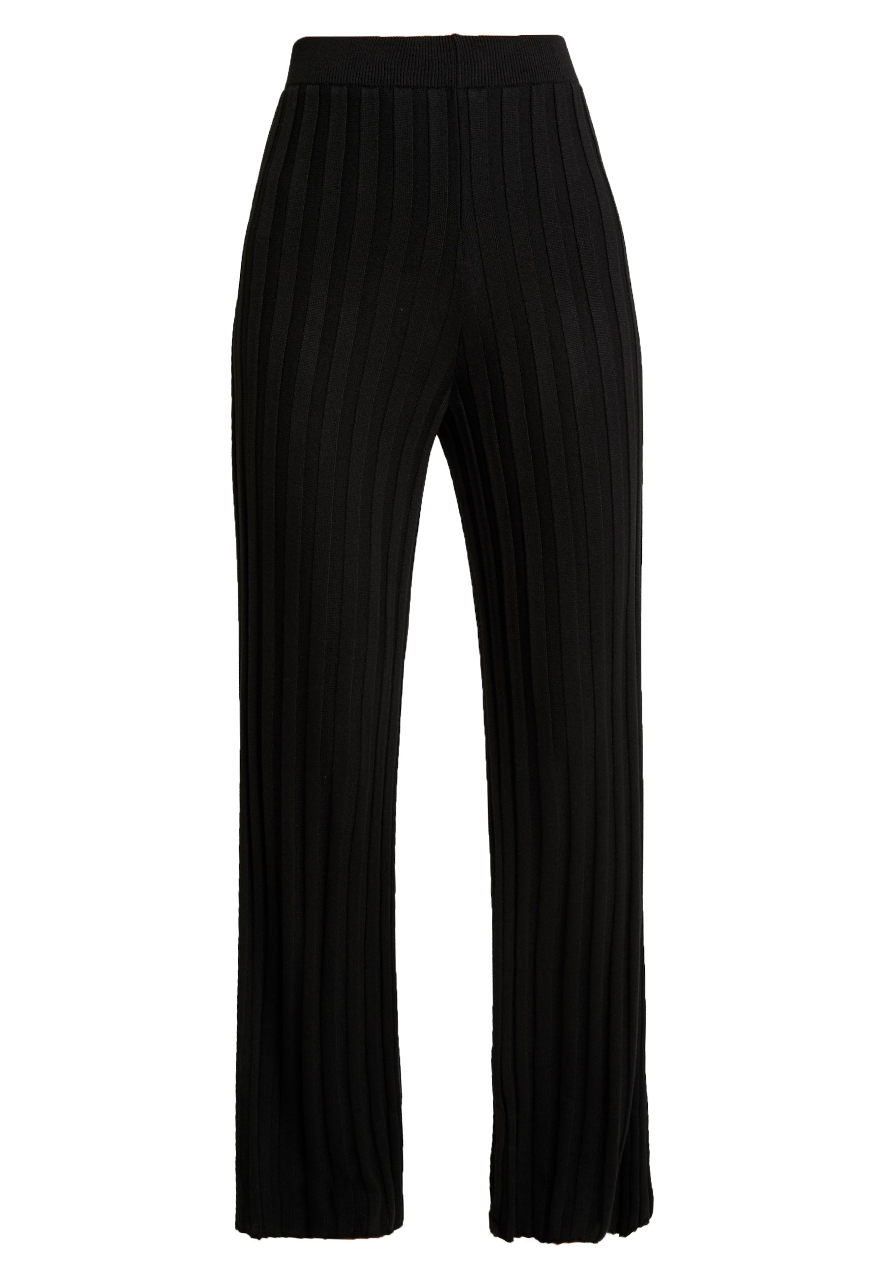 black ribbed trousers topshop