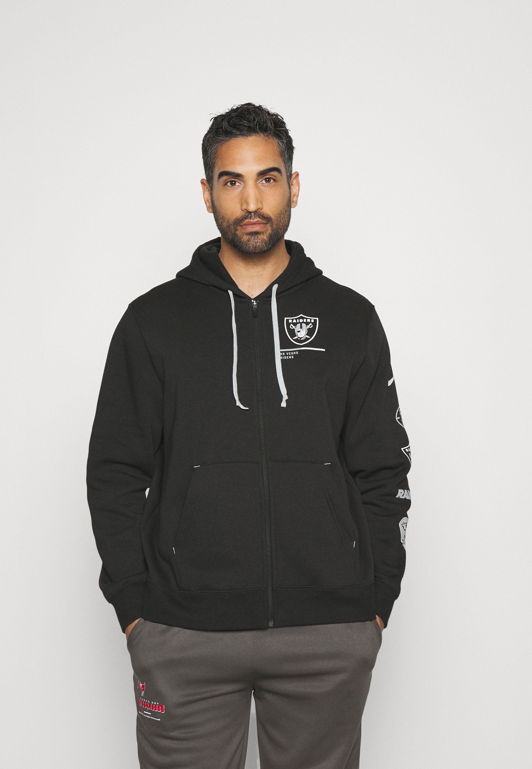 Nike Performance NFL LAS VEGAS RAIDERS MENS LEGACY HOOD - Sweatjacke -  black/field silver/schwarz - Zalando.de