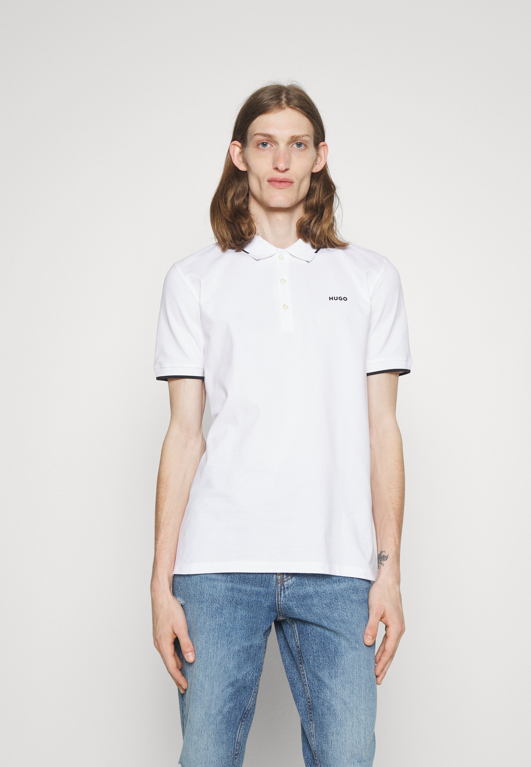 HUGO DINOSO - Polo shirt - open white/white - Zalando.ie