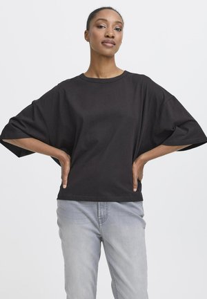 ICHI, IHPALMER EX LOOSE SHORT SLEEVE - Camiseta básica - black